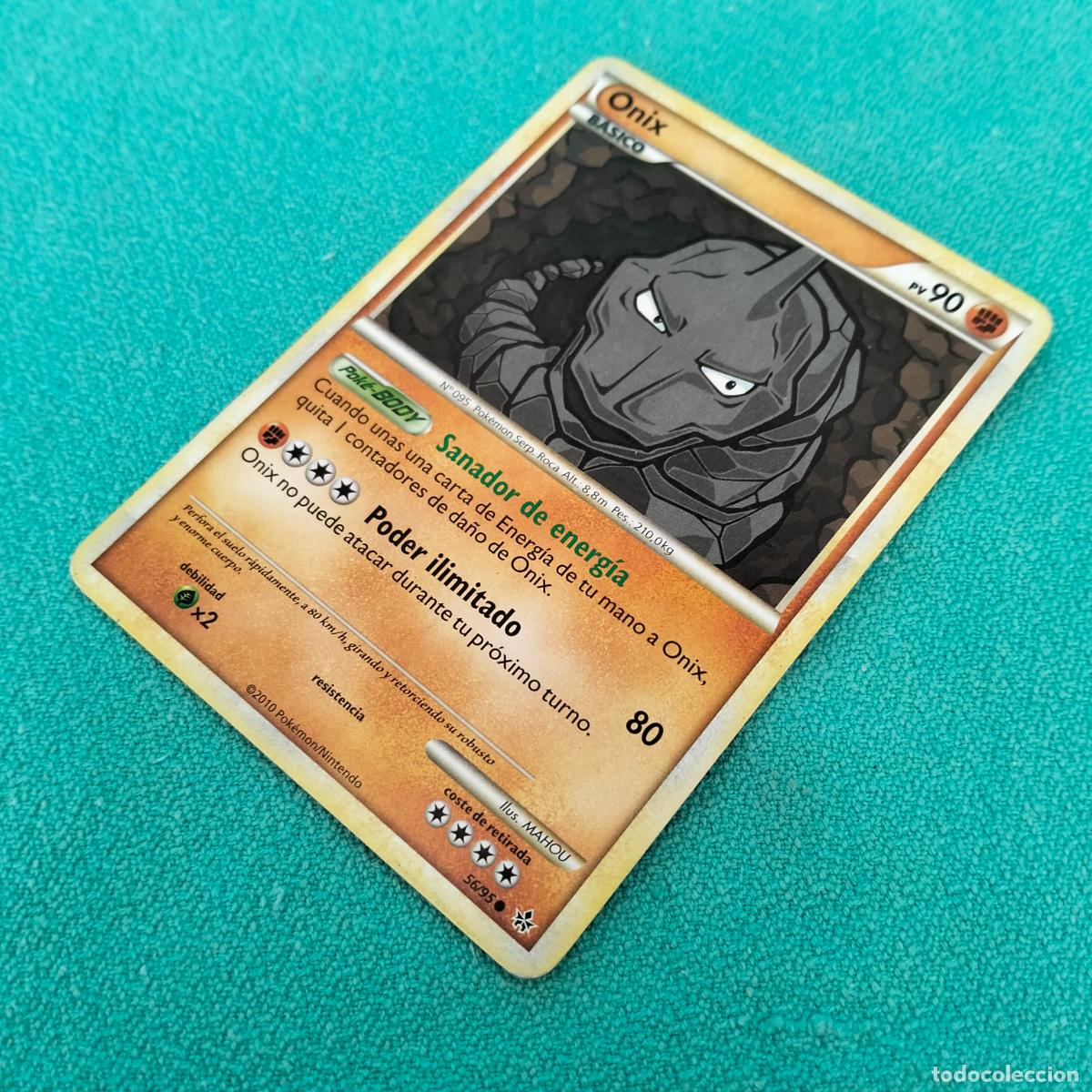 Trading cards: Onix 56/95 2010 carta Pok&eacute;mon espa&ntilde;ol - Foto 2