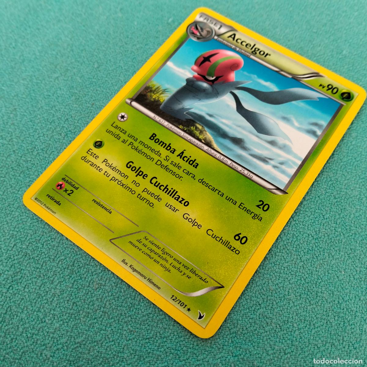 Trading cards: Accelgor 12/101 2012 carta Pok&eacute;mon espa&ntilde;ol - Foto 2