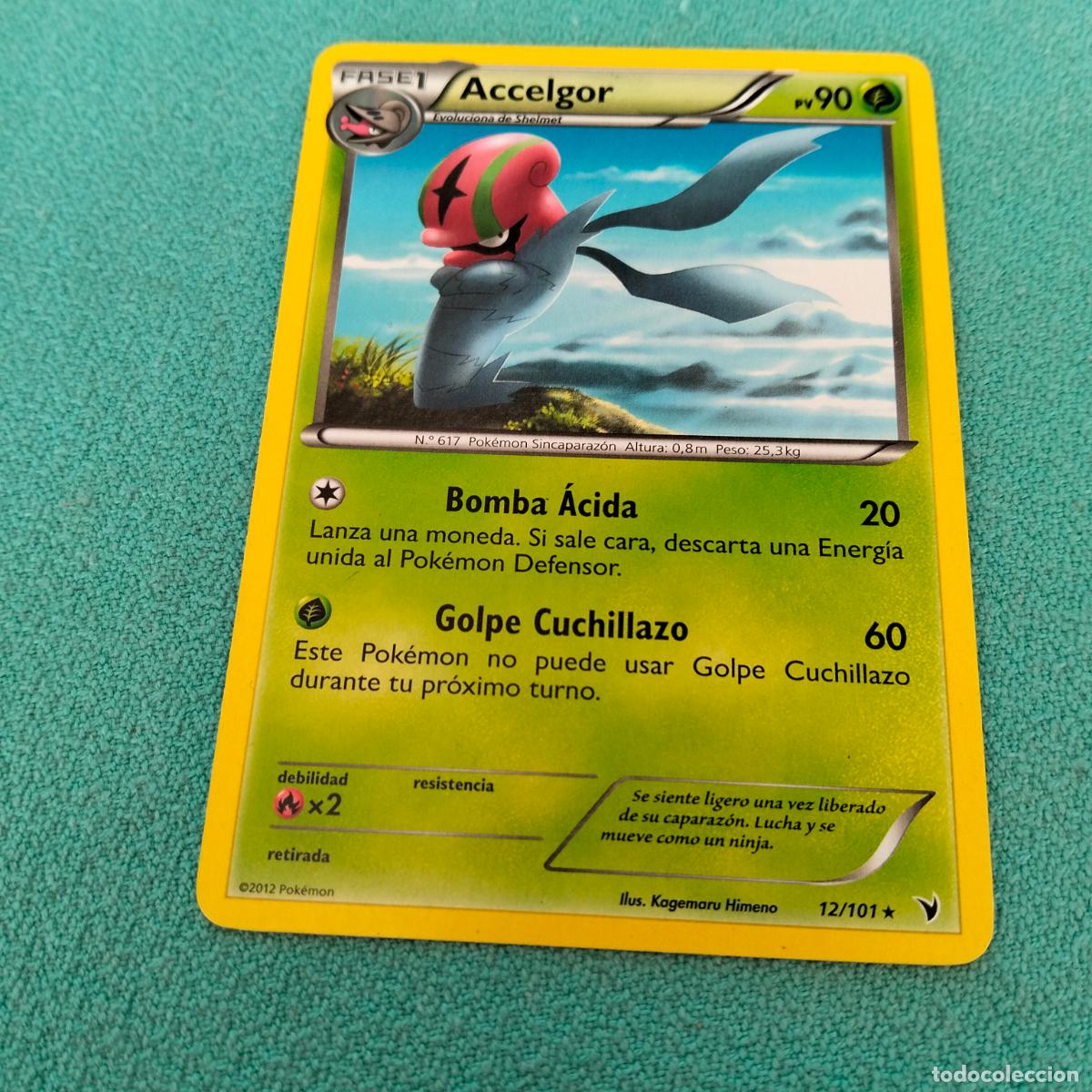 Trading cards: Accelgor 12/101 2012 carta Pok&eacute;mon espa&ntilde;ol - Foto 1