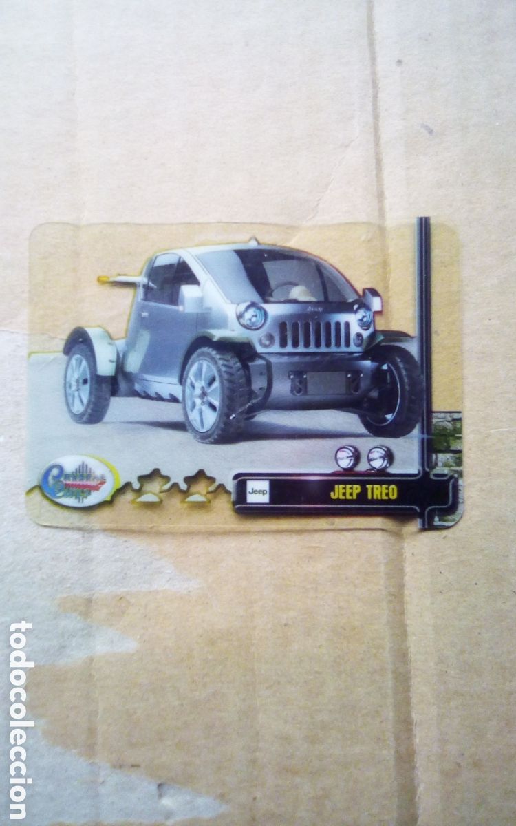 Trading cards: Dream cards. Crystal cards. N&uacute;mero 75 Jeep Treo.