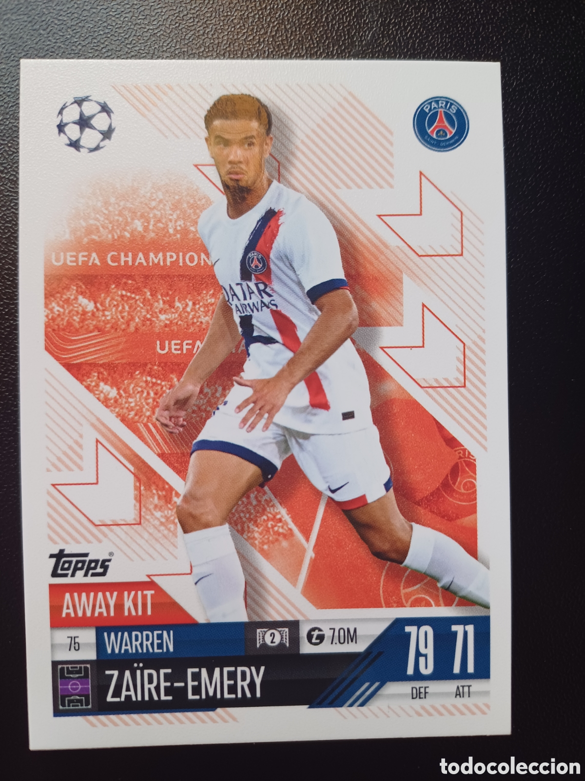 Figurine Collezionabili: #75 ZAIRE-EMERY PARIS SAINT-GERMAIN TOPPS MATCH ATTAX EXTRA 2024/25