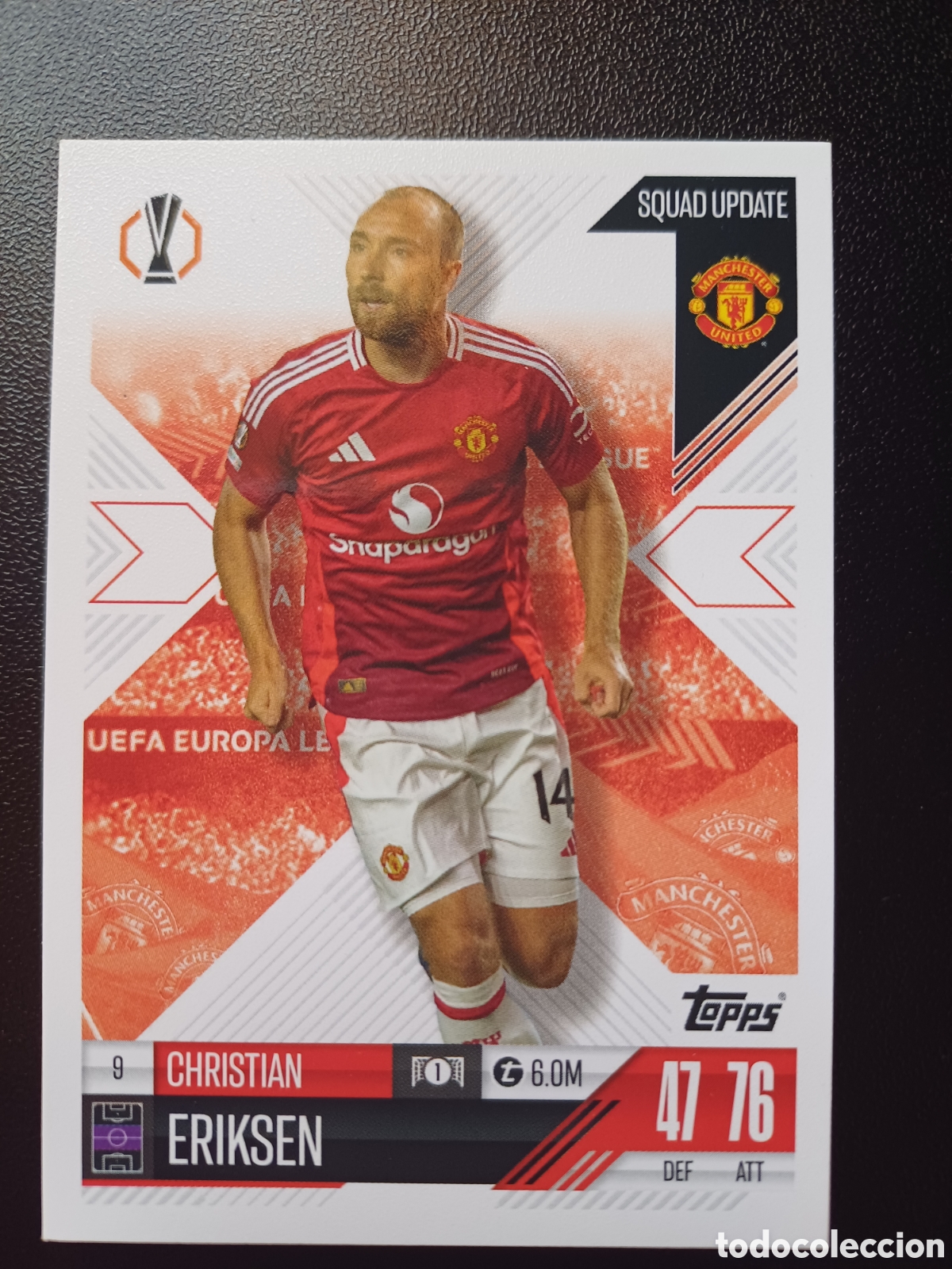 Sammelkarten: #9 CHRISTIAN ERIKSEN MANCHESTER UNITED TOPPS MATCH ATTAX EXTRA 2024/25