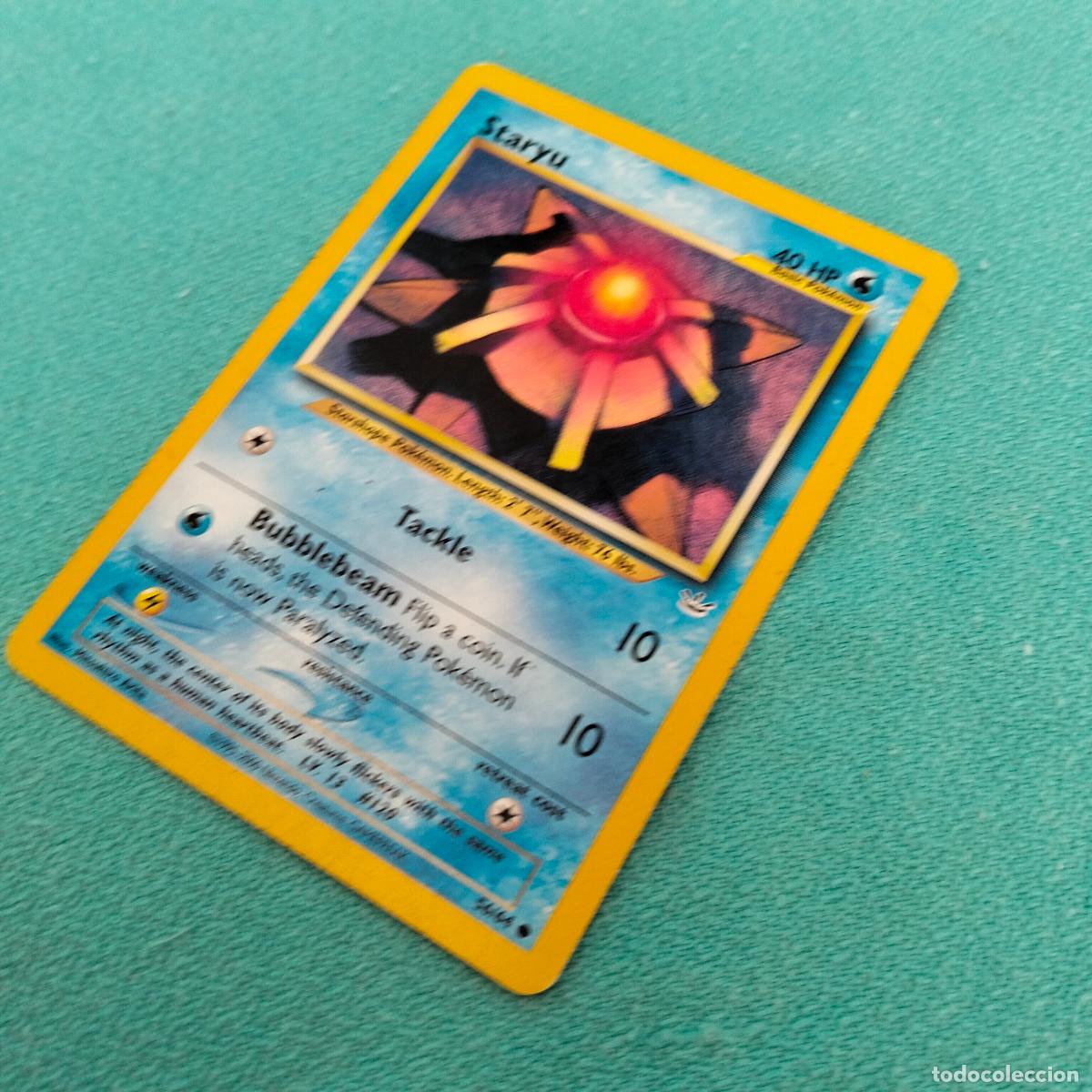 staryu pokemon card 1995 56/64 1995-2000 carta pokémon inglés the Defending Pokemon is now Paralyzed. Unsure how well known this