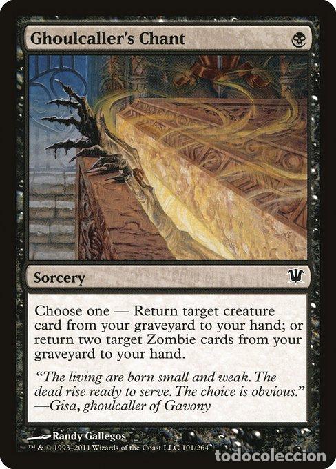 Trading Cards: Carta MTG-Canto dell&rsquo;Evocaghoul-Innistrad-101-ITA-EX- C - Magic the Gathering