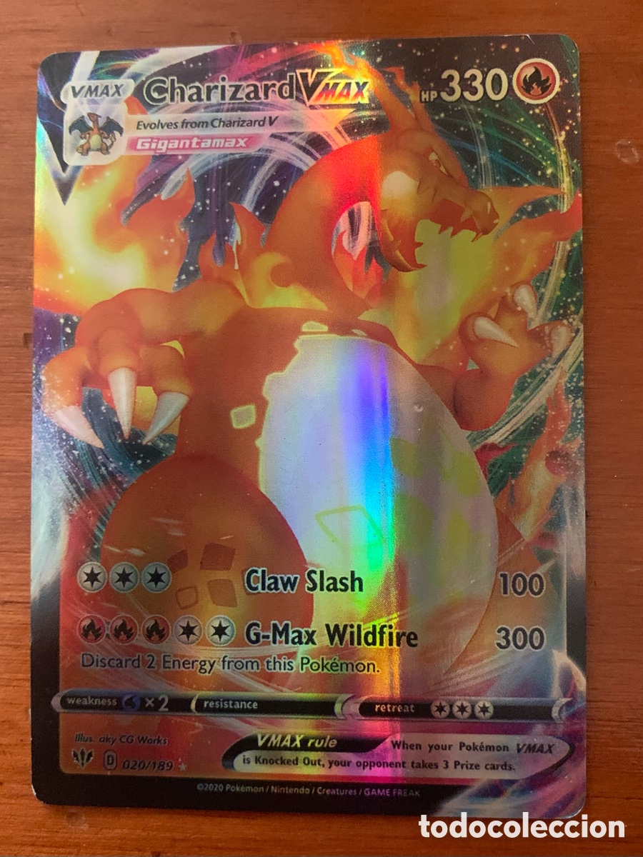Trading cards: Carta Pok&eacute;mon charizard Vmax - Foto 1