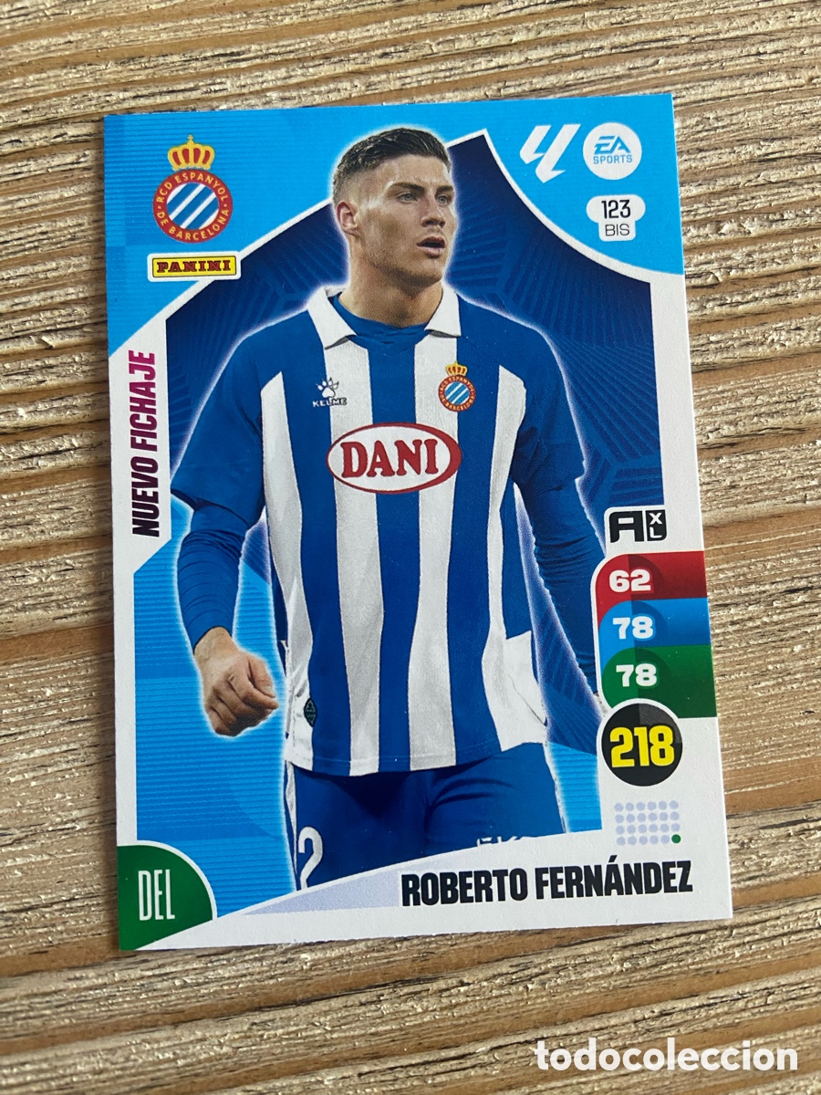 Trading cards: ROBERTO FERNANDEZ RCD ESPANYOL NUEVO FICHAJE 123BIS ADRENALYN XL 24-25 24 25 PANINI