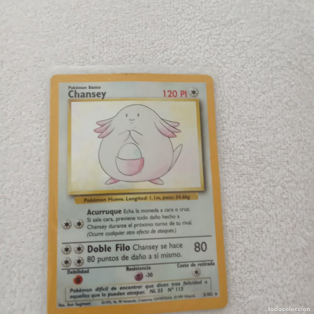 Chansey 3/102 holográfica, Edición Básica de 1999