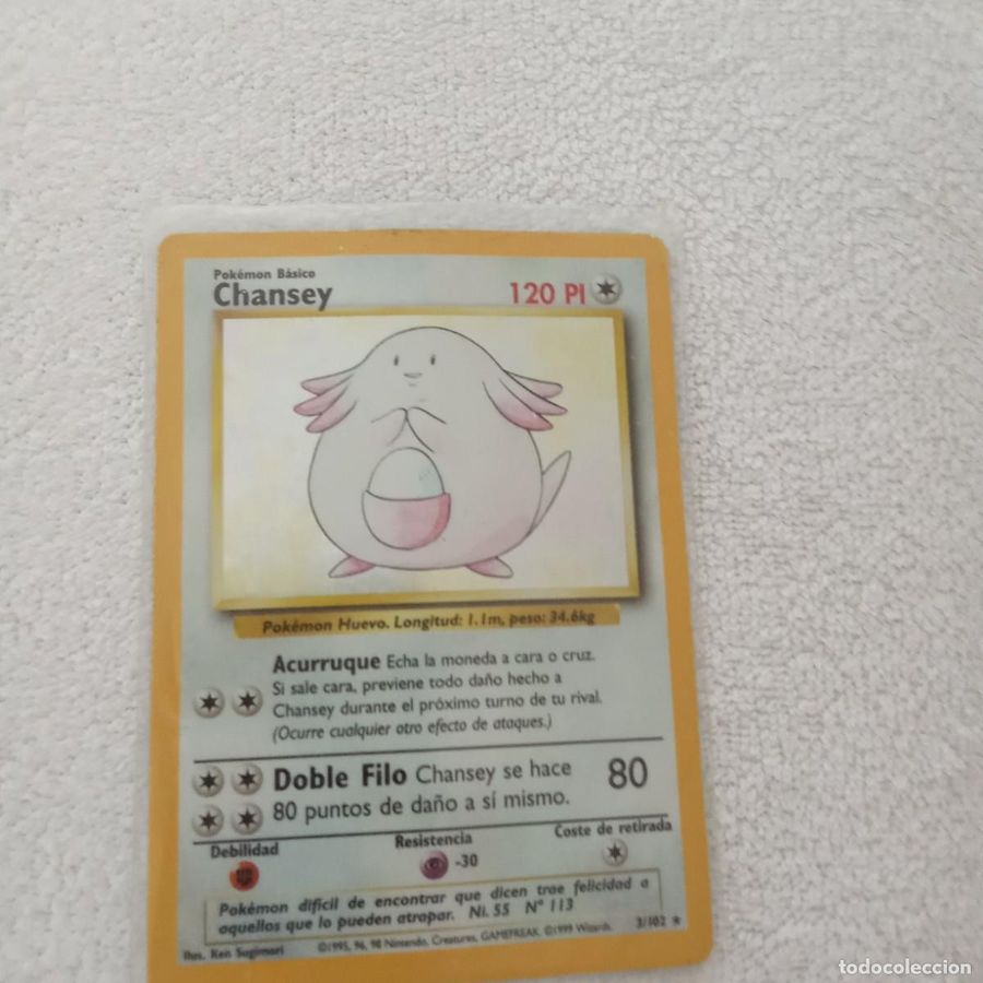 Chansey 3/102 holográfica, Edición Básica de 1999