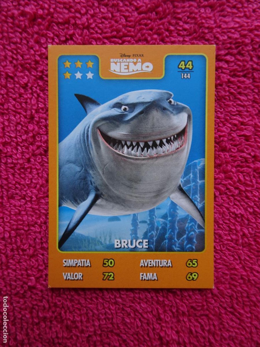 Sammelkarten: 44 cartas pixar all stars supermercados caprabo pel&iacute;cula buscando a nemo bruce