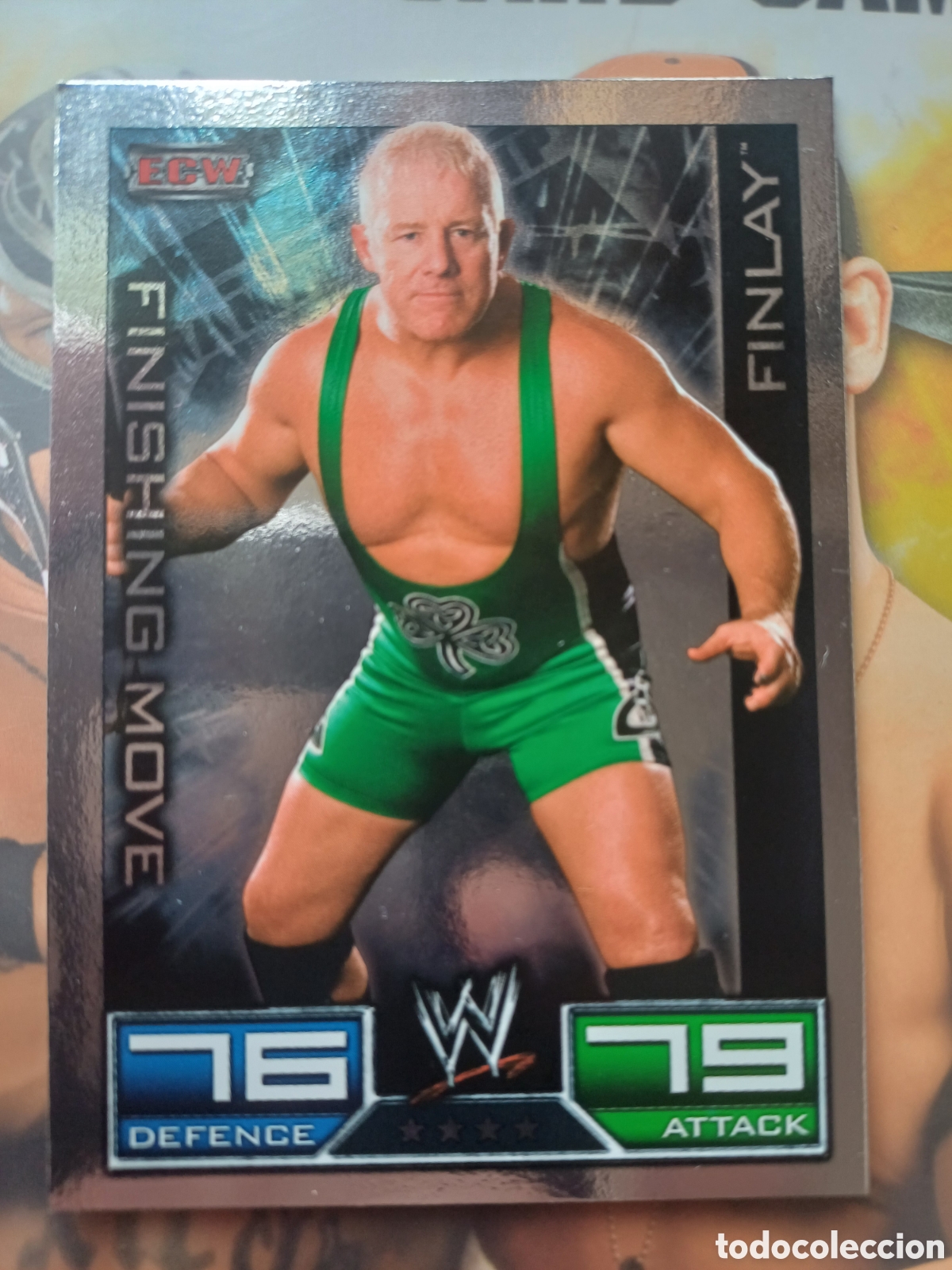 Trading Cards: #034 FINLAY FINISHING MOVE TOPPS SLAM ATTAX 2008 PRESSING CATCH WWF