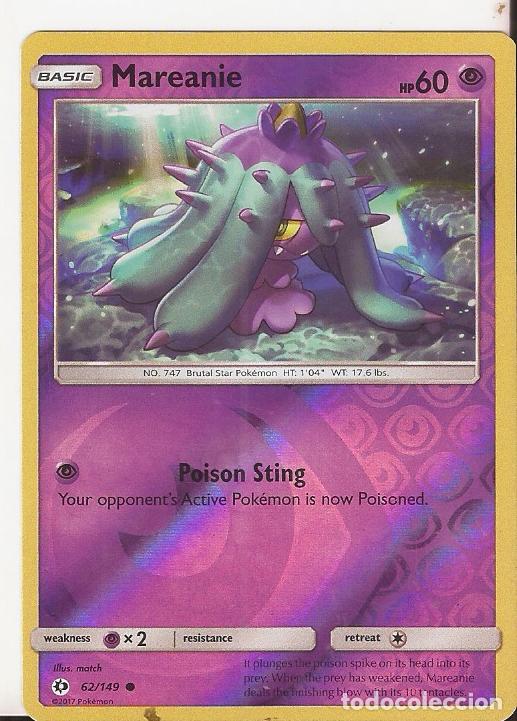 Trading cards: CARTA POKEMON MAREANIE - Foto 1