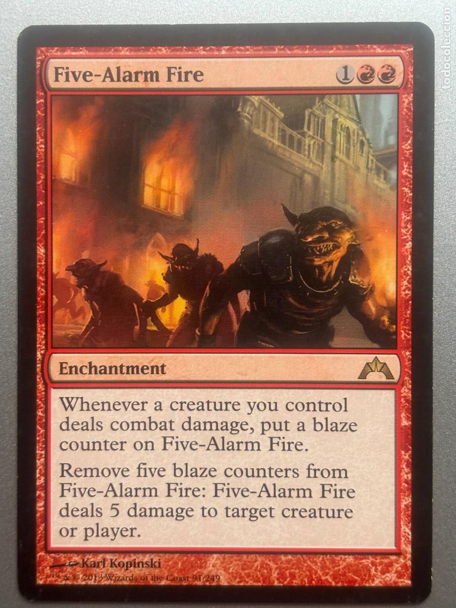 Trading cards: MAGIC THE GATHERING - FIVE-ALARM FIRE ( GATECRASH ) - Foto 1
