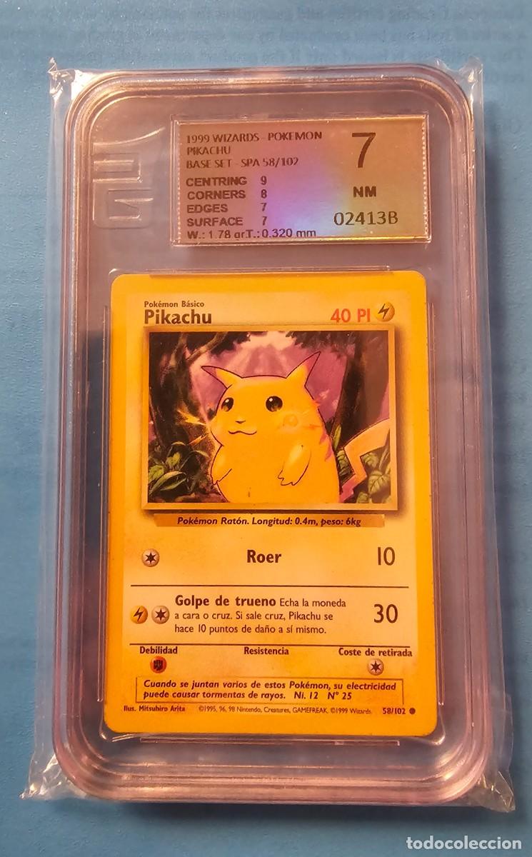 Trading cards: Carta Gradeada Pikachu BASE SET - Foto 1