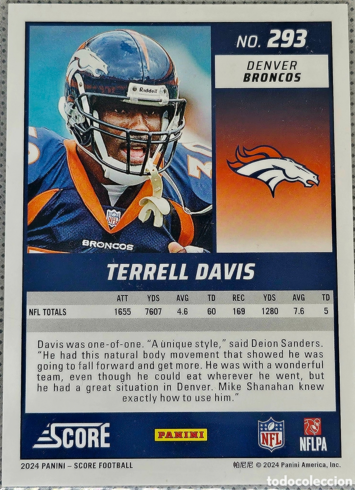 Trading cards: Panini Score NFL 23-24 Terrell David - Foto 2