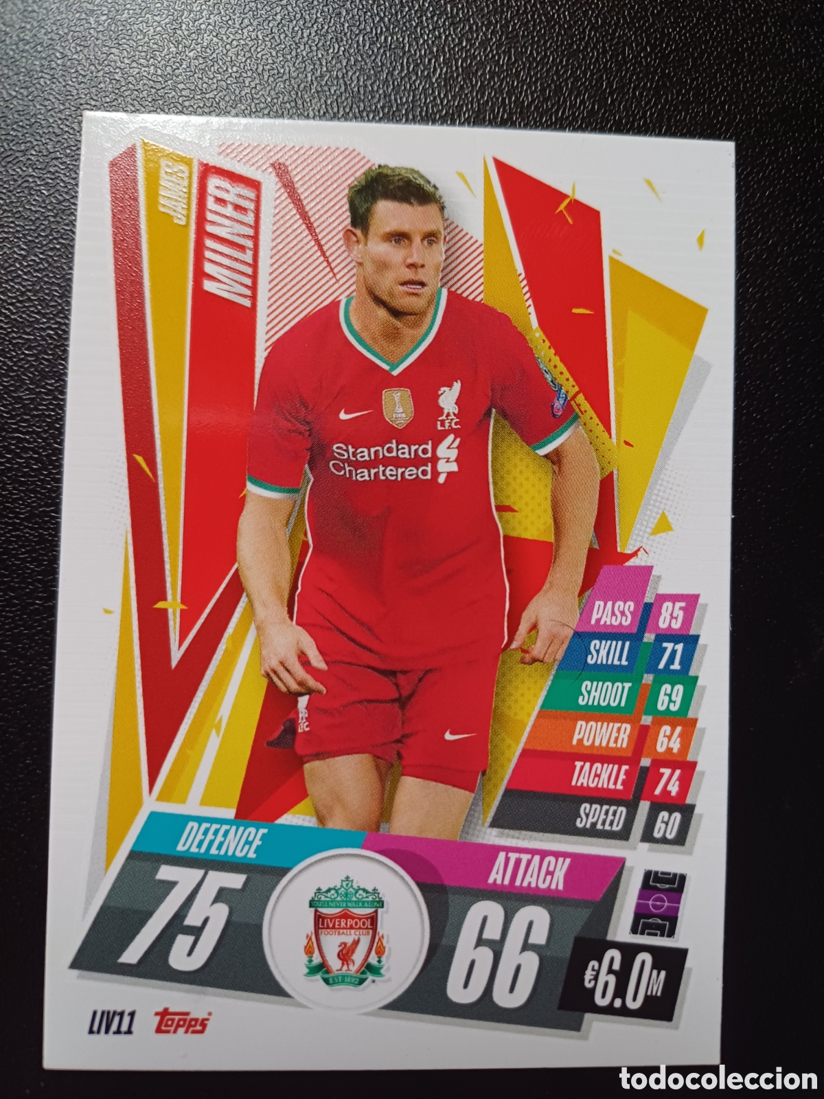 Sammelkarten: #LIV11 JAMES MILNER LIVERPOOL FC TOPPS MATCH ATTAX 2020-21