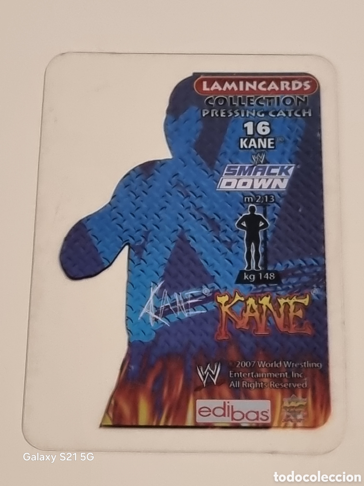 Trading cards: 16 - KANE - LAMINCARDS PRESSING CATCH SMACK DOWN 2007 - Foto 2