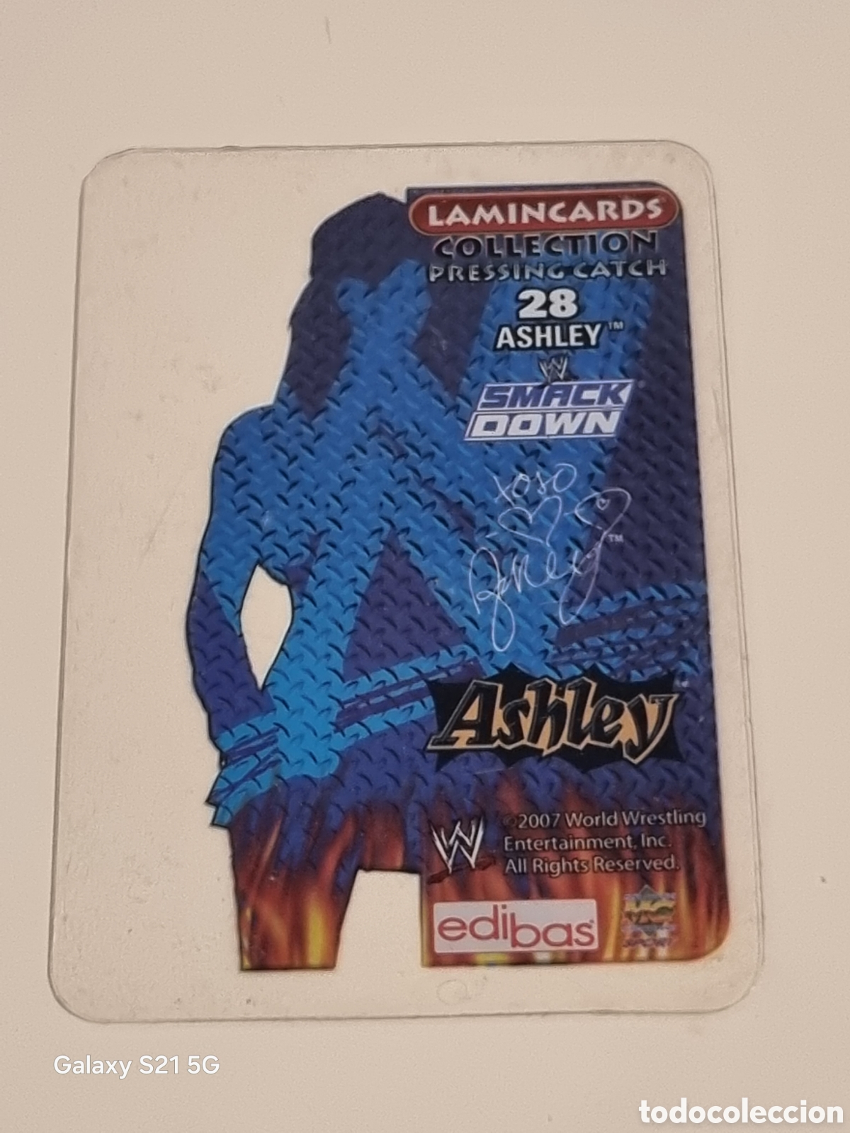 Trading cards: 28 - ASHLEY - LAMINCARDS PRESSING CATCH SMACK DOWN 2007 - Foto 2