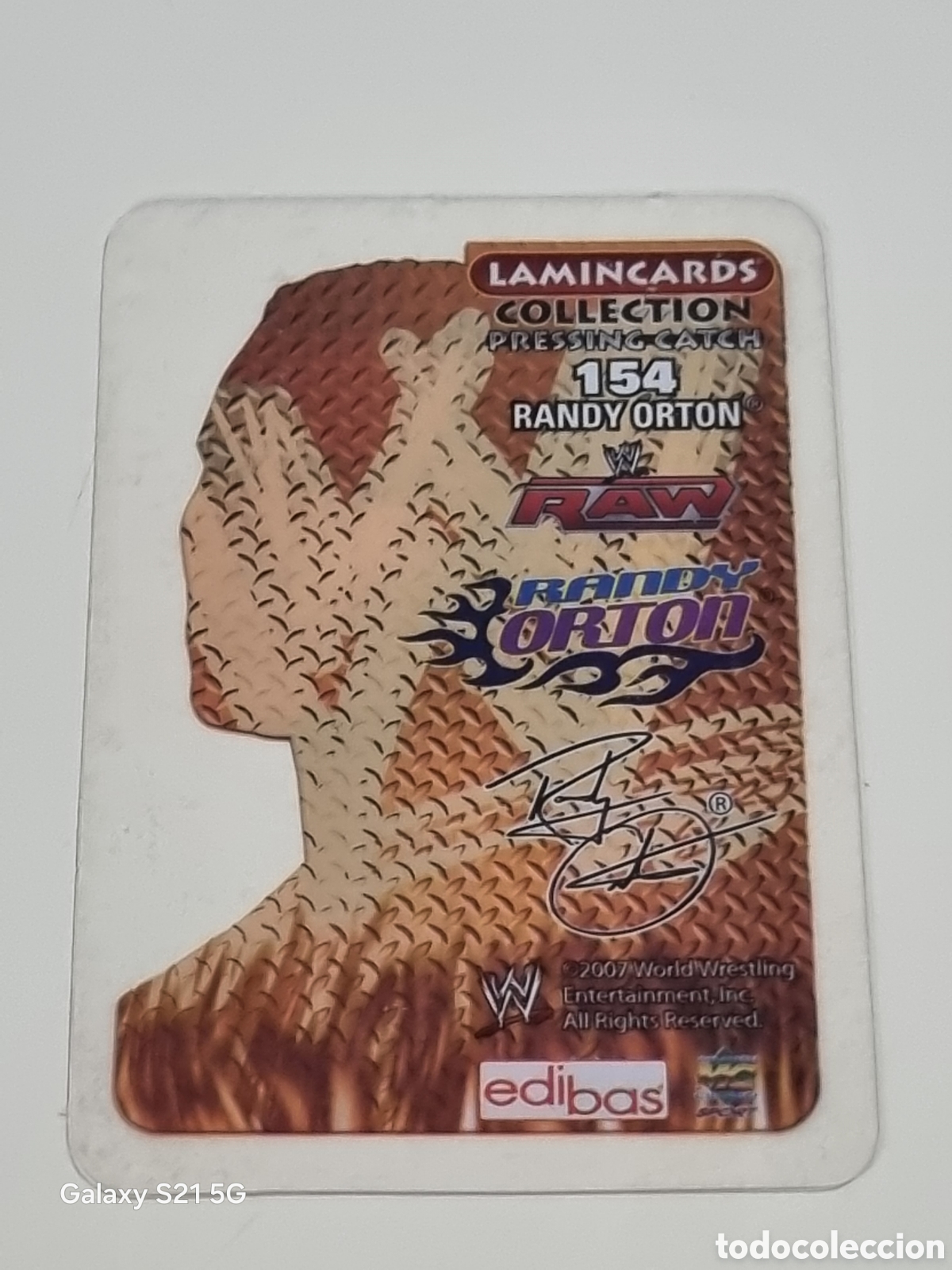 Trading cards: 154 - RANDY ORTON - LAMINCARDS PRESSING CATCH RAW 2007 - Foto 2