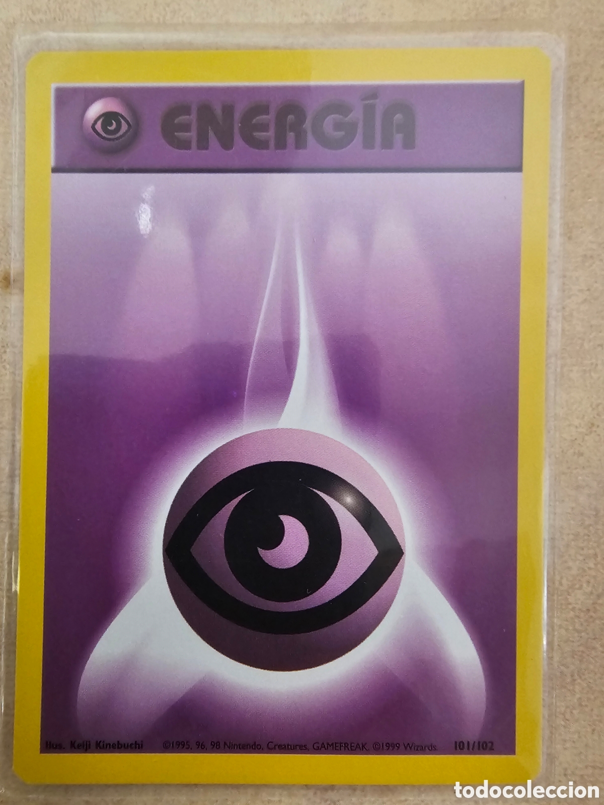 Trading Cards: Carta Pok&eacute;mon Energ&iacute;a Ps&iacute;quica Base Set. Espa&ntilde;ol. NM