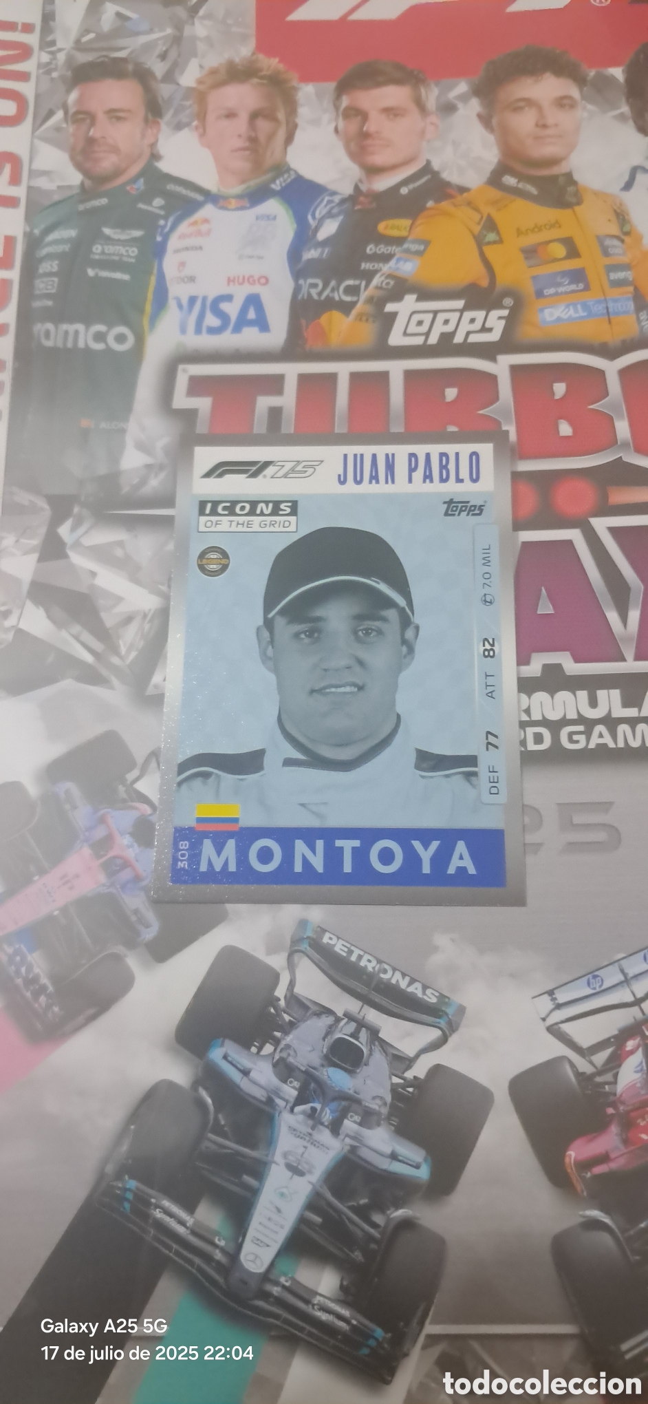 Trading Cards: FORMULA 1 JUAN PABLO MONTOYA