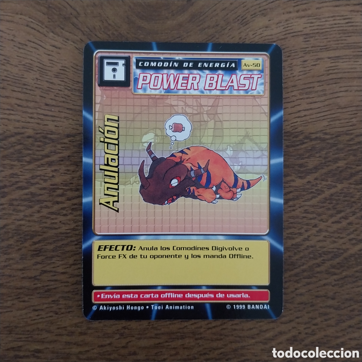 Trading Cards: ANULACI&Oacute;N AV-50 DIGIMON ORIGINAL 1999 BANDAI DIGI-BATTLE CARD GAME SERIE 1 BOOSTER NIVEL AVANZADO