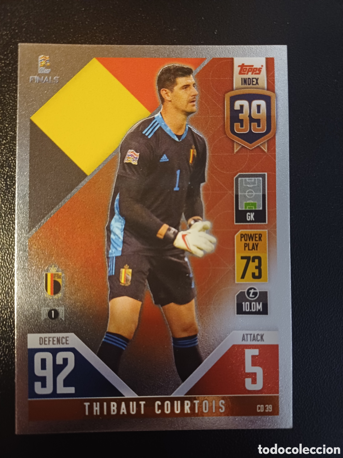 Trading Cards: #CD39 THIBAUT COURTOIS BELGIUM TOPPS MATCH ATTAX 101 THE ROAD TO UEFA NATIONS LEAGUE FINALS 2022