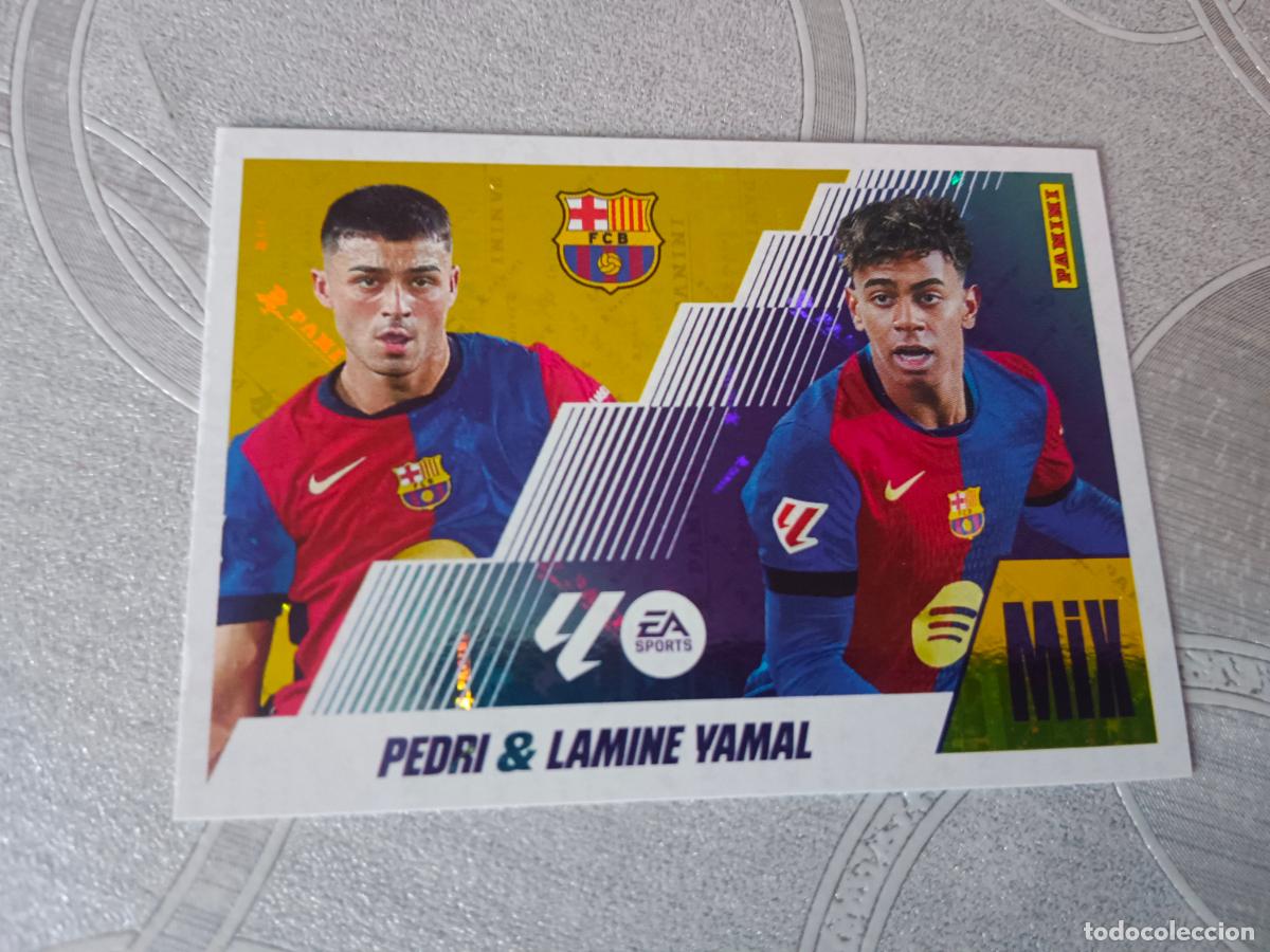 Trading Cards: 2025 2026 25 26 2&ordf; EDICION MIX N&ordm; 20 PEDRI LAMINE YAMAL BARCELONA SEGUNDA EDICION NUEVOS PANINI