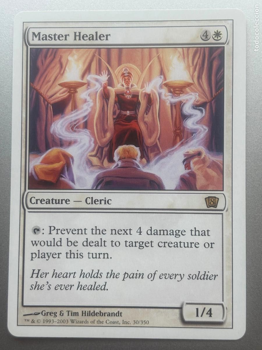 Trading cards: MAGIC THE GATHERING - MASTER HEALER ( EIGHTH EDITION ) - Foto 1