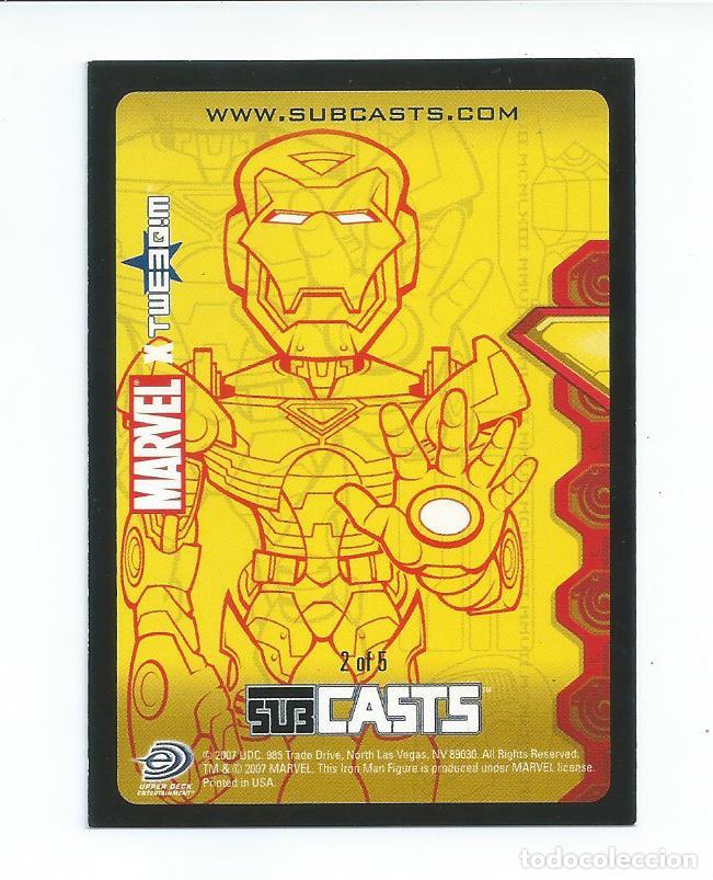 Trading cards: MARVEL MASTERPIECES 2007 SERIE 1 : SUBSET SUBCASTS N&ordm; 2 IRON MAN - Foto 1