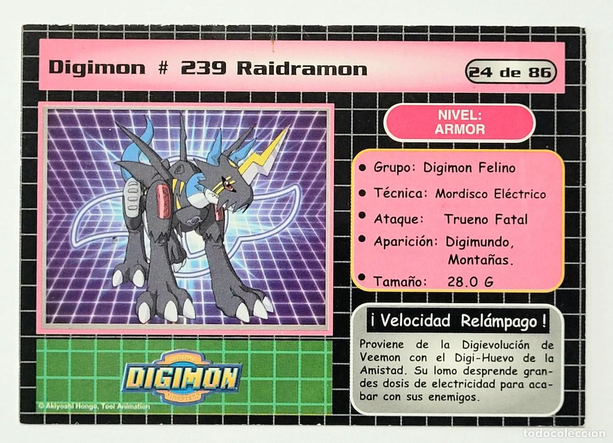Trading cards: CROMO DIGIMON 239 RAIDRAMON - Foto 2