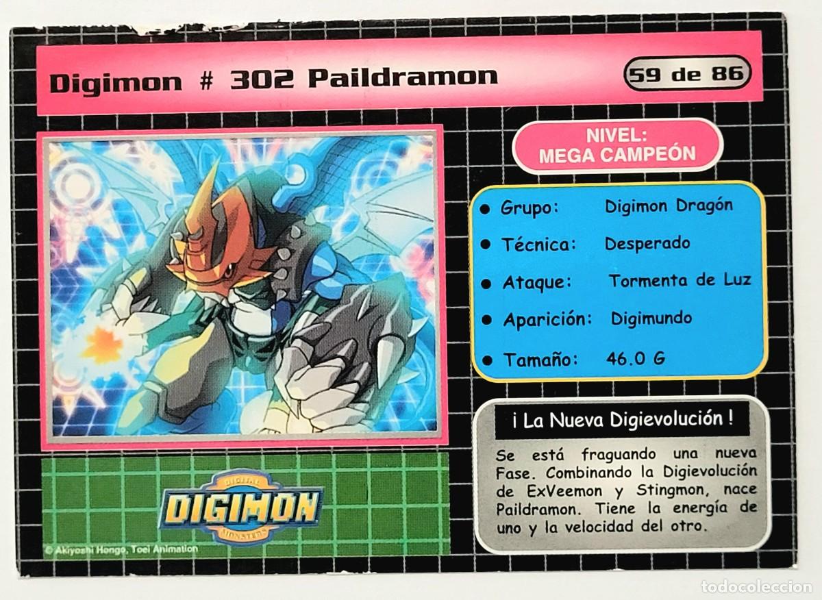 Trading cards: CROMO DIGIMON 302 PAILDRAMON - Foto 2