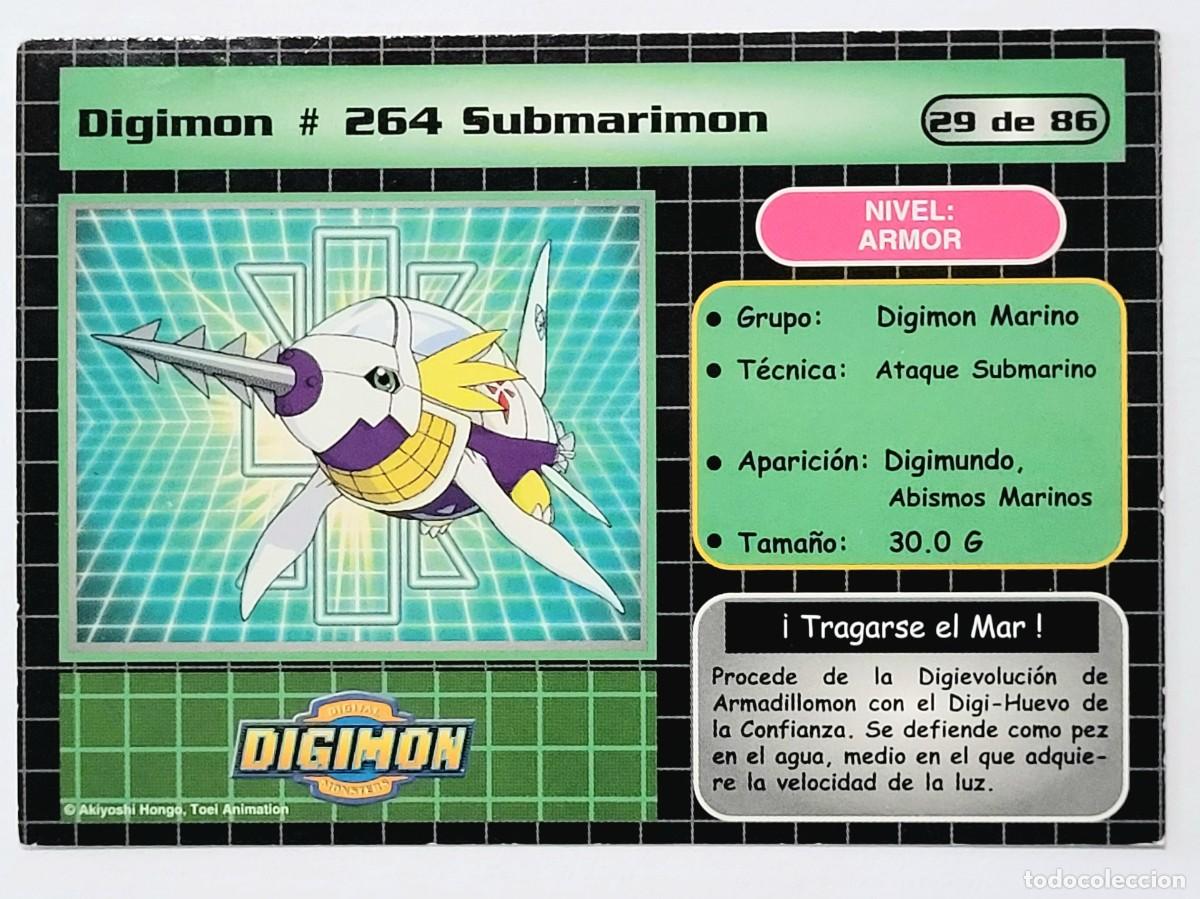 Trading cards: CROMO DIGIMON 264 SUBMARIMON - Foto 2