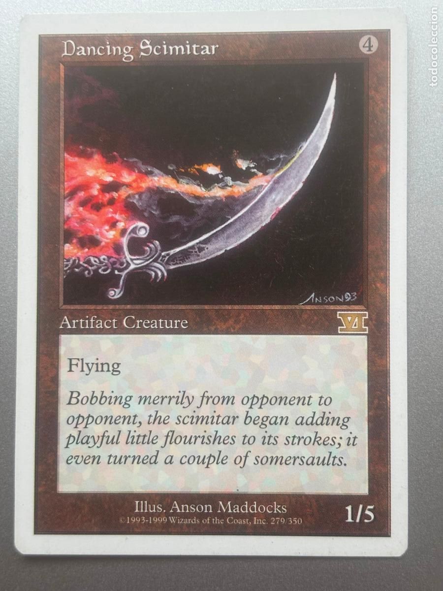 Trading cards: MAGIC THE GATHERING - DANCING SCIMITAR ( SIXTH EDITION ) - Foto 1