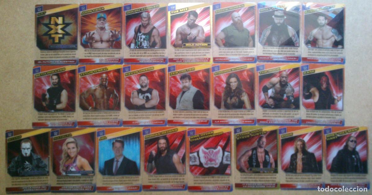 Trading cards: LOTE DE 22 LAMINCARDS WWE 2015 - Foto 1