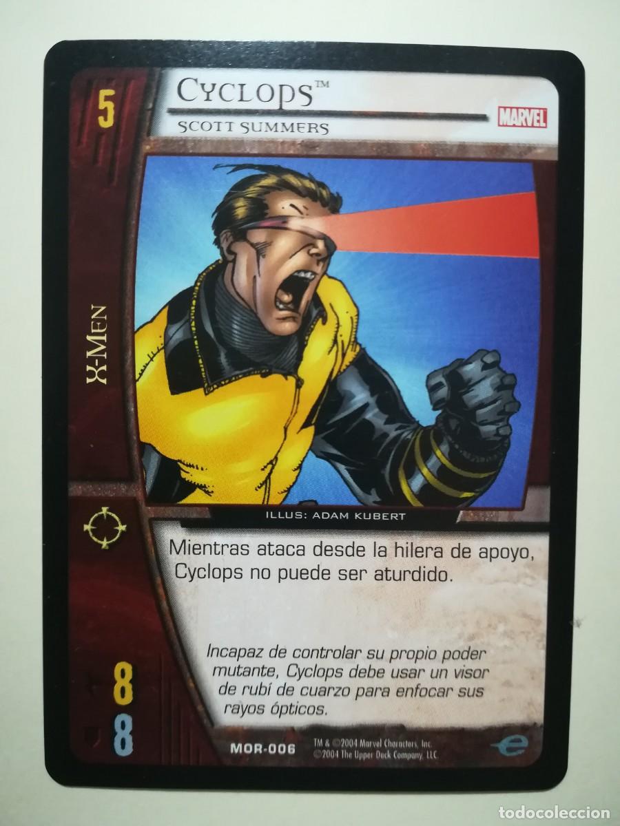 Trading cards: VS System MOR N&ordm; 006. X-Men Cyclops. Scott Summers. Marvel Origenes. - Foto 1