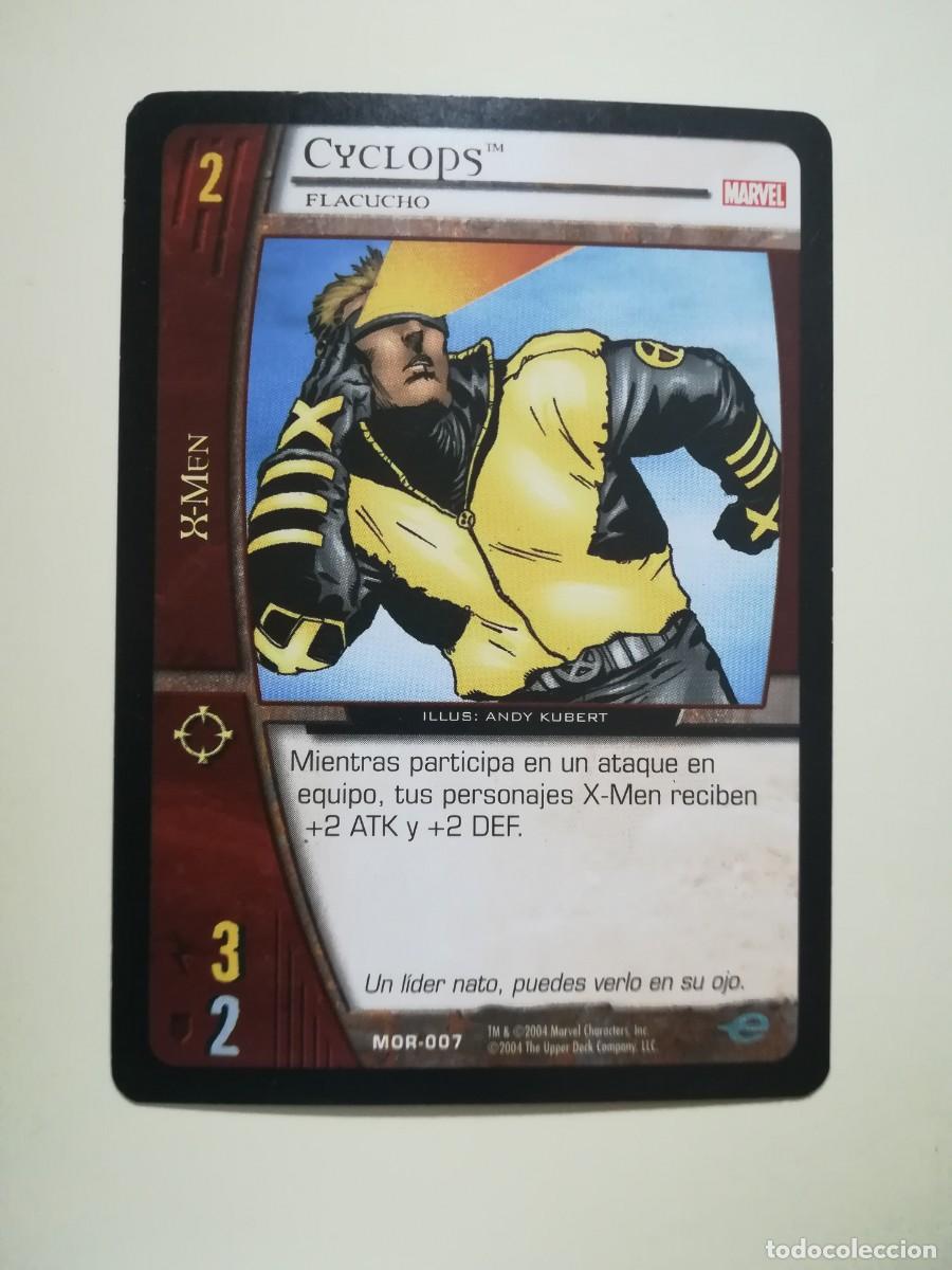 Trading cards: VS System MOR N&ordm; 007. X-Men Cyclops. Flacucho. Marvel Origenes. - Foto 1