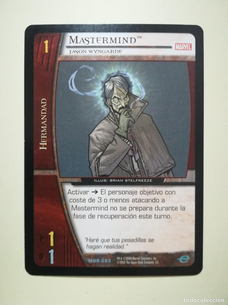 Trading cards: VS System MOR N&ordm; 083. Hermandad. Mastermind. Jason Wyngarde. Marvel Origenes. - Foto 1