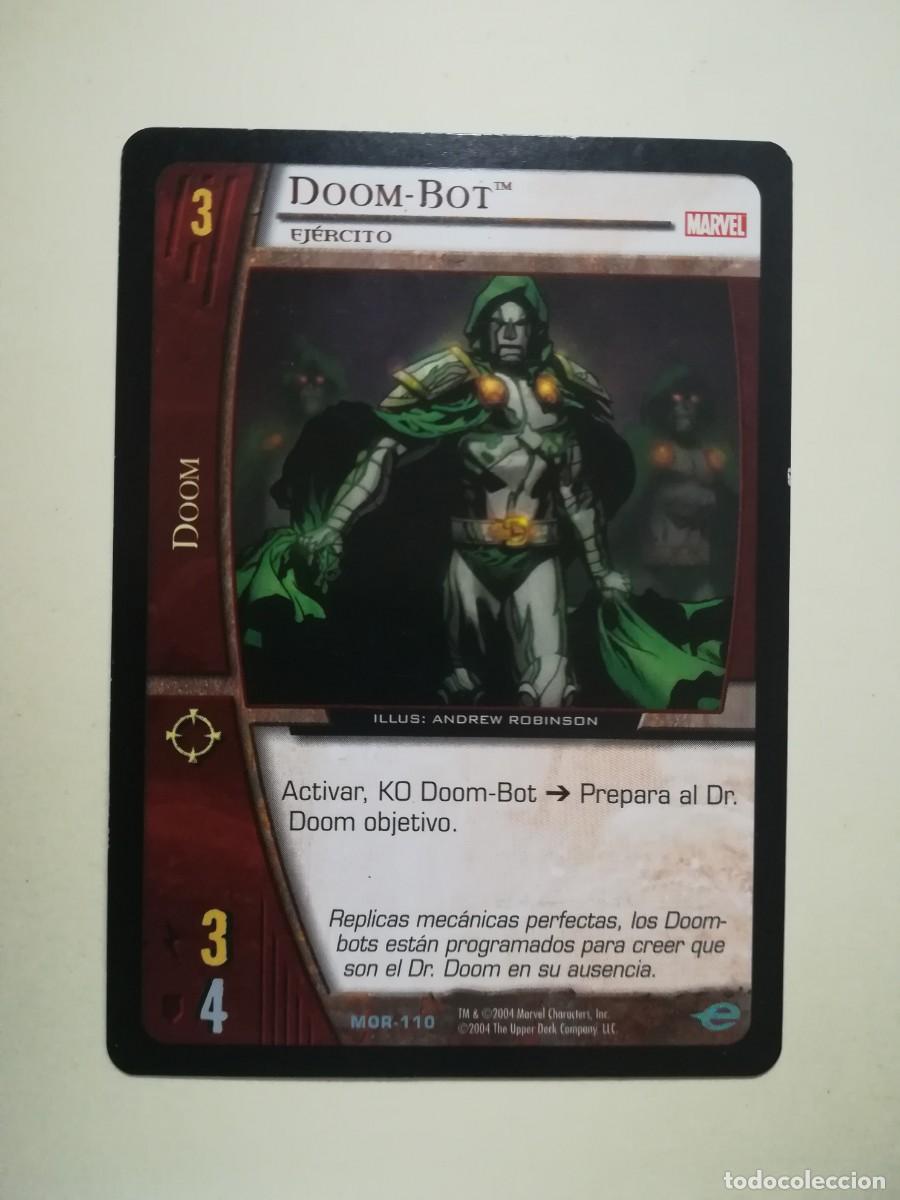 Trading cards: VS System MOR N&ordm; 110. Doom. Doom-Bot. Ej&eacute;rcito. Marvel Origenes. - Foto 1