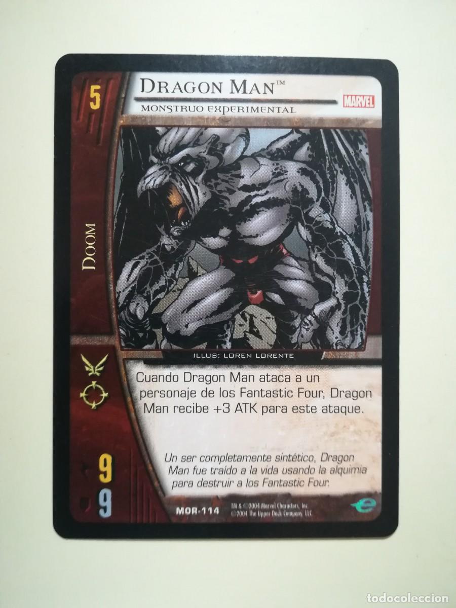 Trading cards: VS System MOR N&ordm; 114. Doom. Dragon Man. Monstruo Experimental. Marvel Origenes. - Foto 1