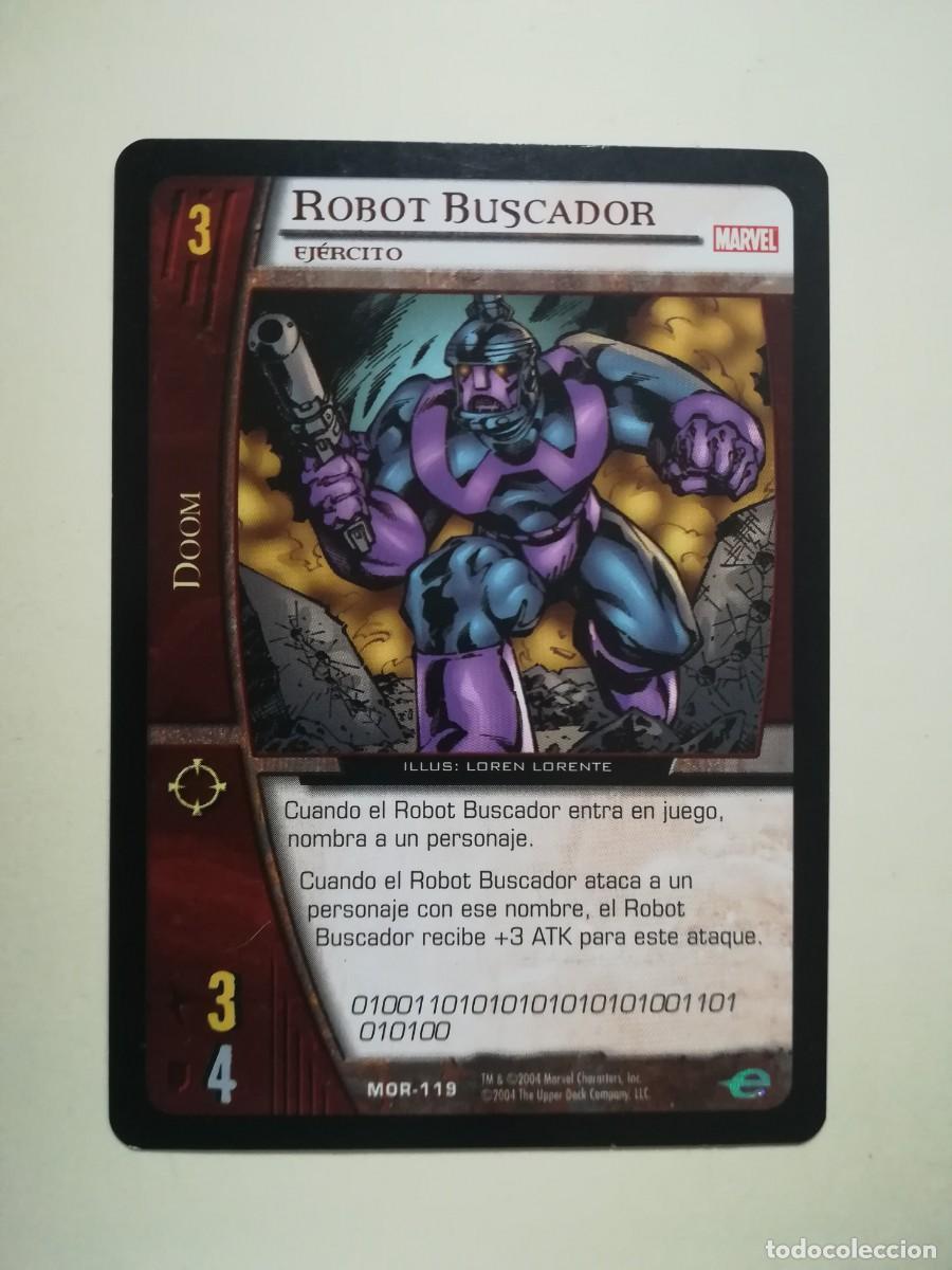 Trading cards: VS System MOR N&ordm; 119. Doom. Robot Buscador. Ej&eacute;rcito. Marvel Origenes. - Foto 1