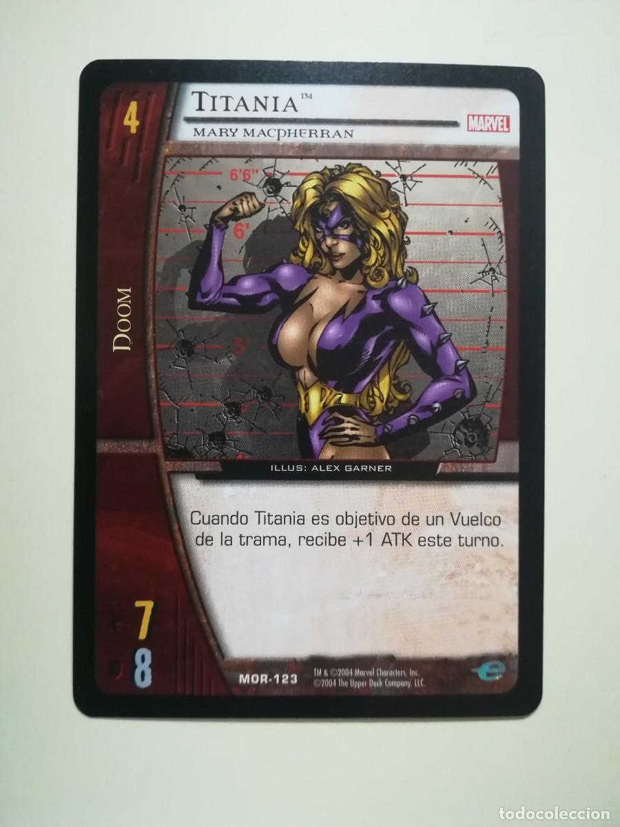 Trading cards: VS System MOR N&ordm; 123. Doom. Titania. Mary MacPherran. Marvel Origenes. - Foto 1