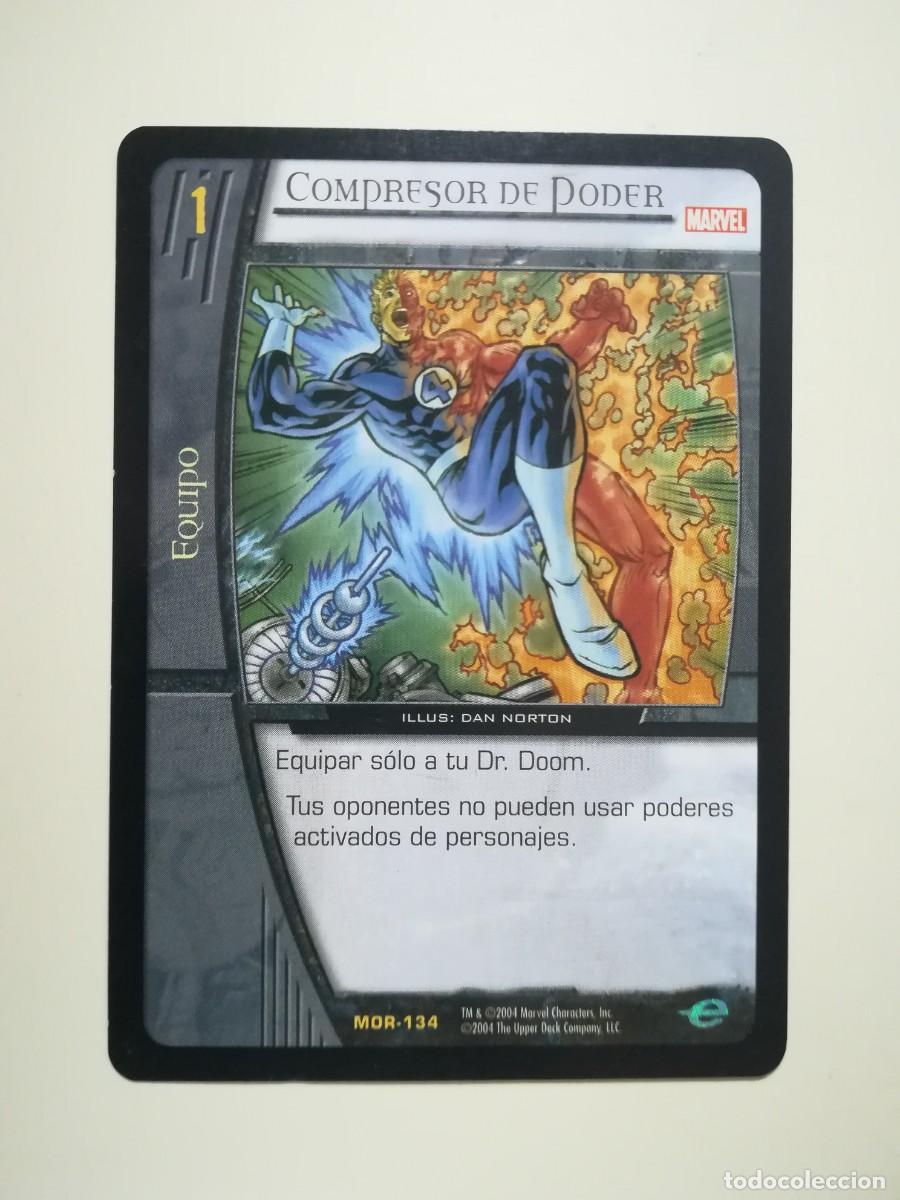 Trading cards: VS System MOR N&ordm; 134. Rara. Equipo. Compresor de Poder. Marvel Origenes. - Foto 1