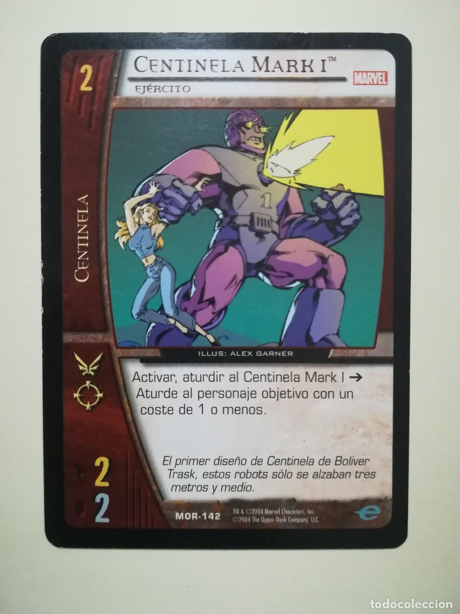 Trading cards: VS System MOR N&ordm; 142. Centinela. Centinela Mark I. Ej&eacute;rcito. Marvel Origenes. - Foto 1