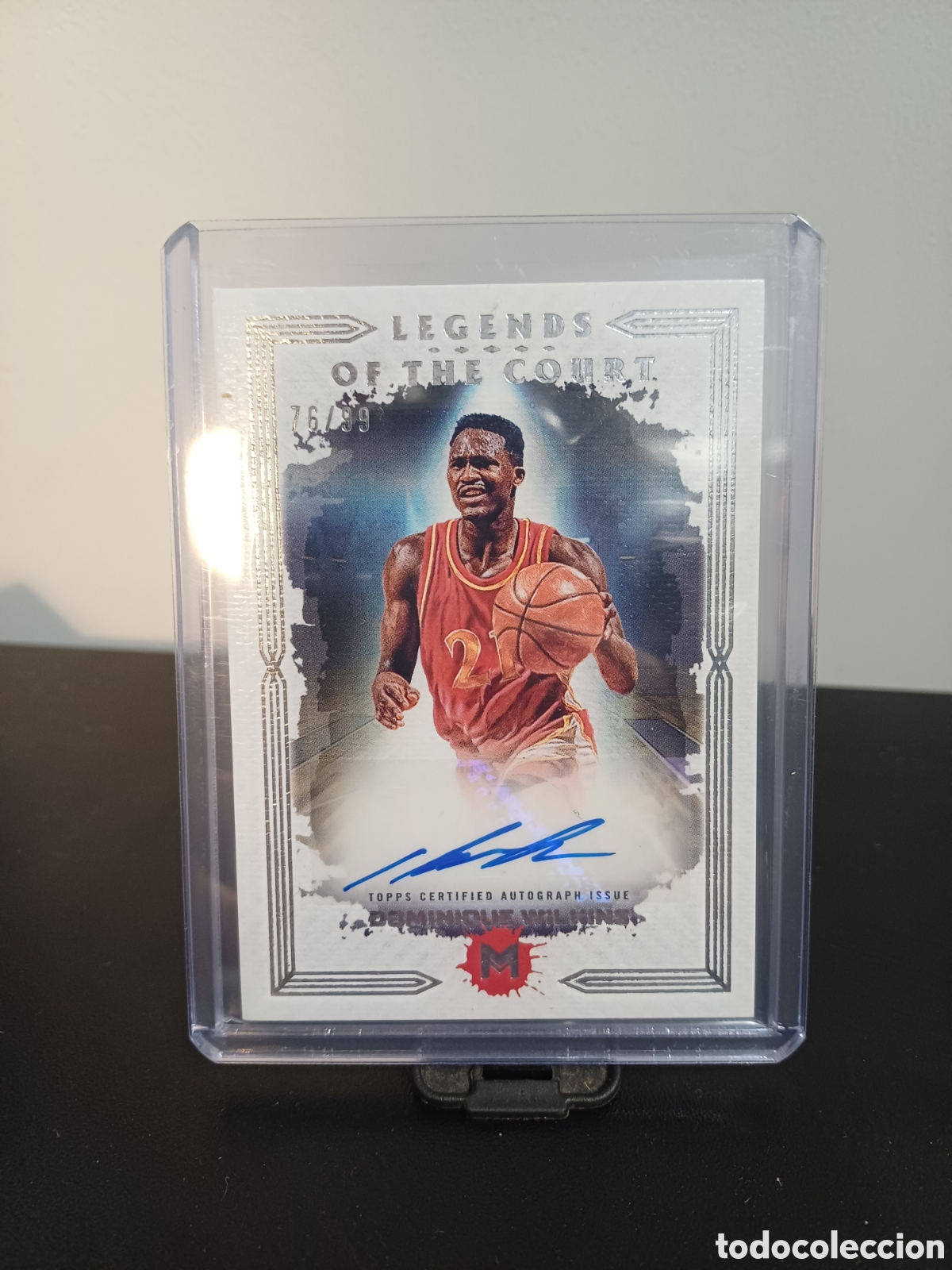Trading Cards: #LCS-DOW DOMINIQUE WILKINS 76/99 TOPPS LEGENDS OF THE COURT SIGNATURES CARD 2024 NBA ATLANTA HAWKS