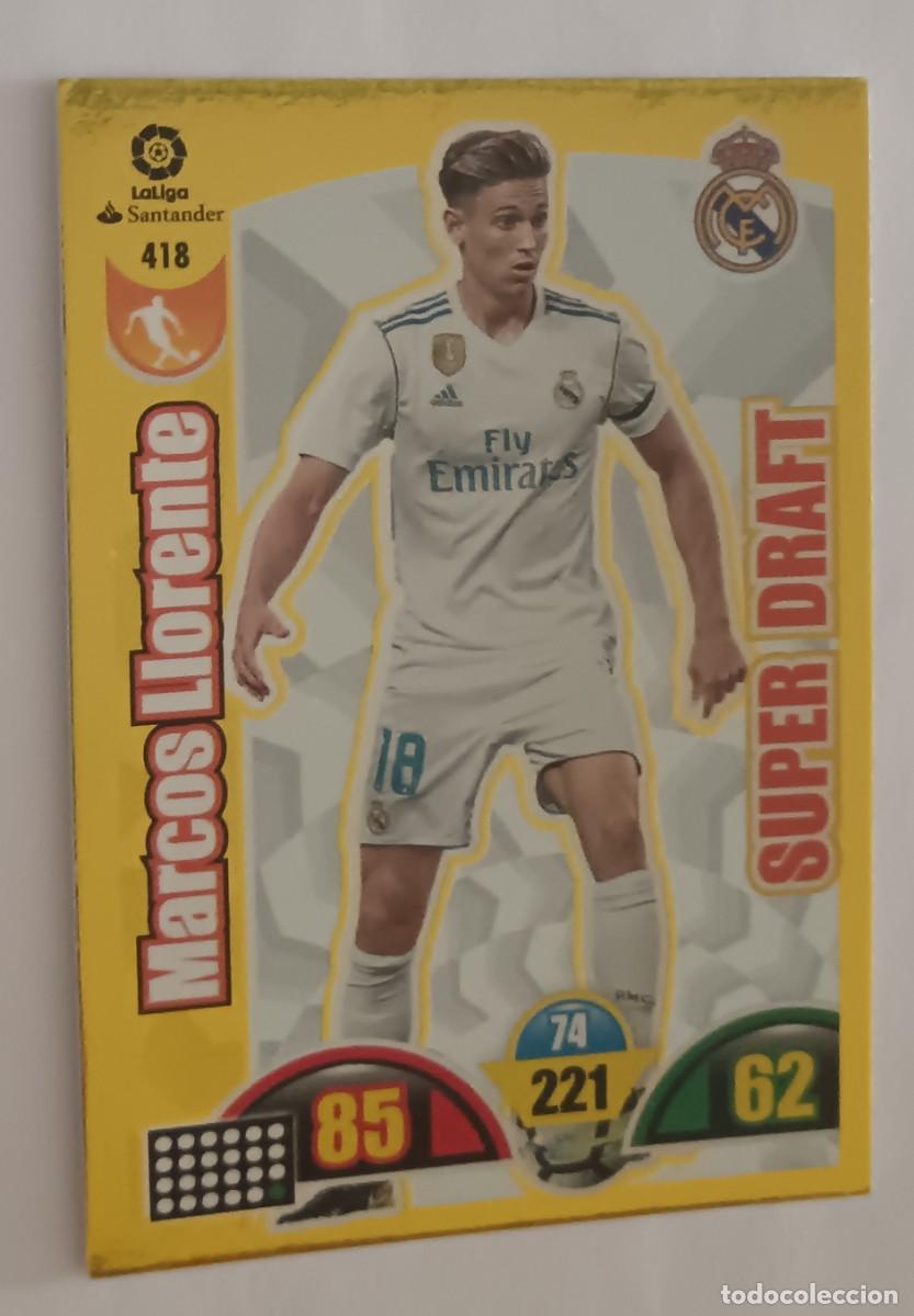 Trading Cards: 418-Marcos Llorente-Adrenalyn-2017-2018.