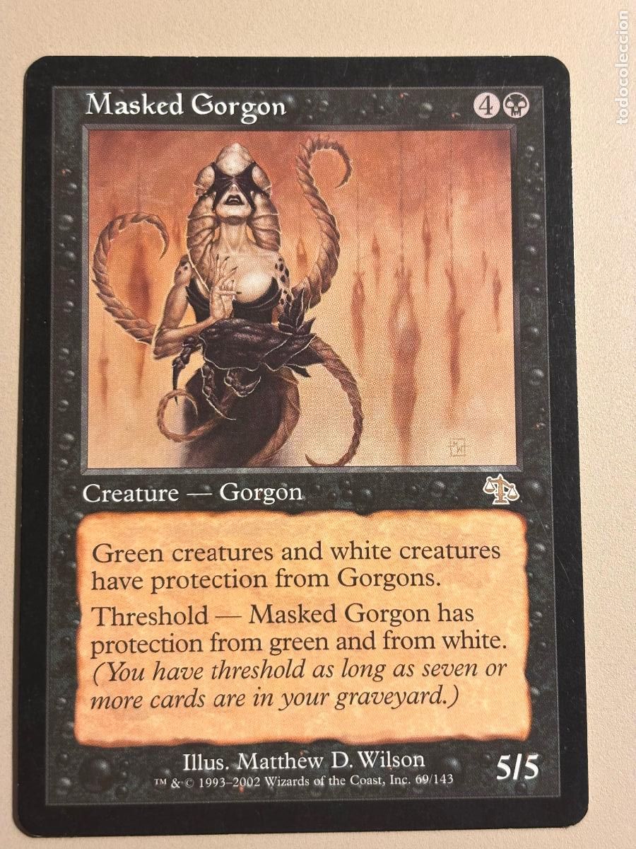 Trading cards: MAGIC THE GATHERING - MASKED GORGON ( JUDGMENT ) - Foto 1