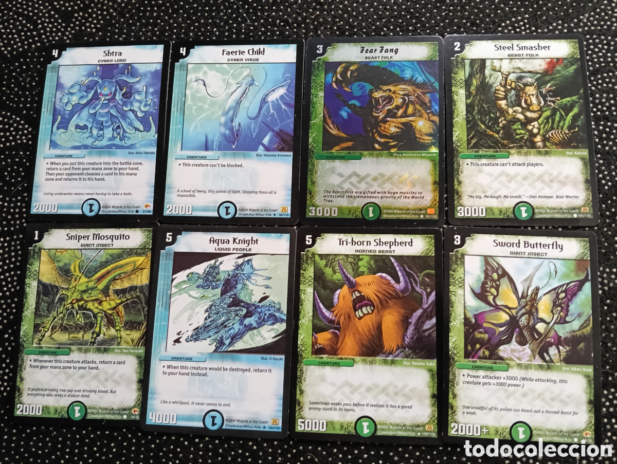 Trading cards: Lote de 8 cartas de DUEL MASTERS 2004 sin usar - Foto 1