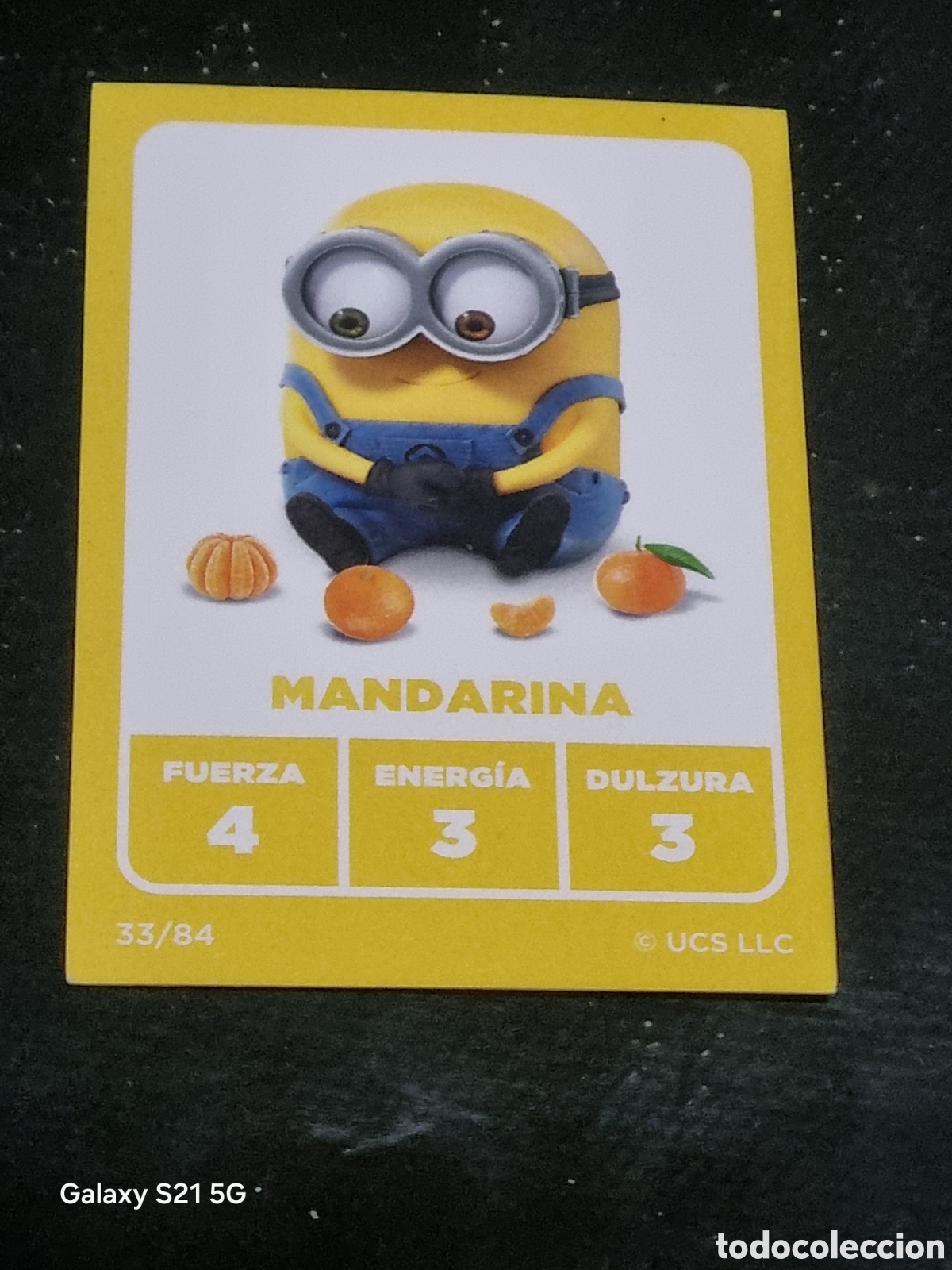 Sammelkarten: 33 - CARTA MINIONS MANDARINA MARKET MANIA CARREFOUR 2023