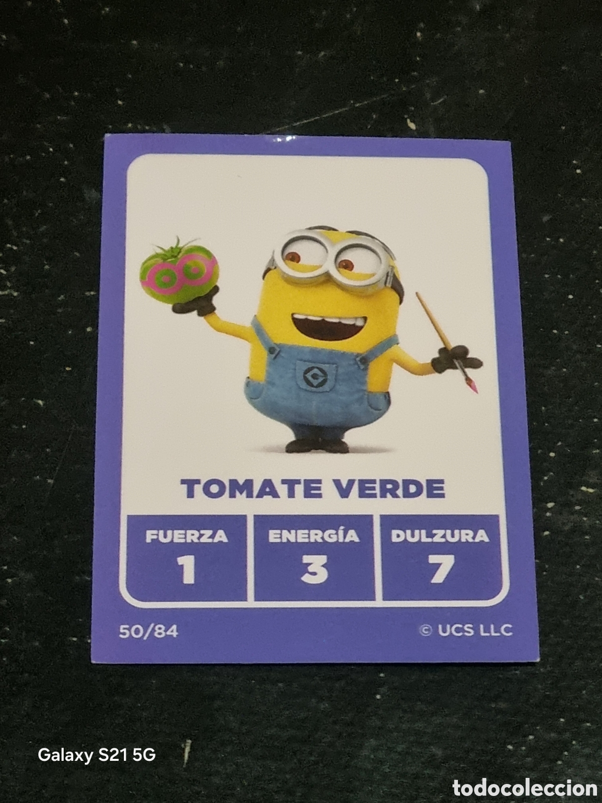 Sammelkarten: 50 - CARTA MINIONS TOMATE VERDE MARKET MANIA CARREFOUR 2023