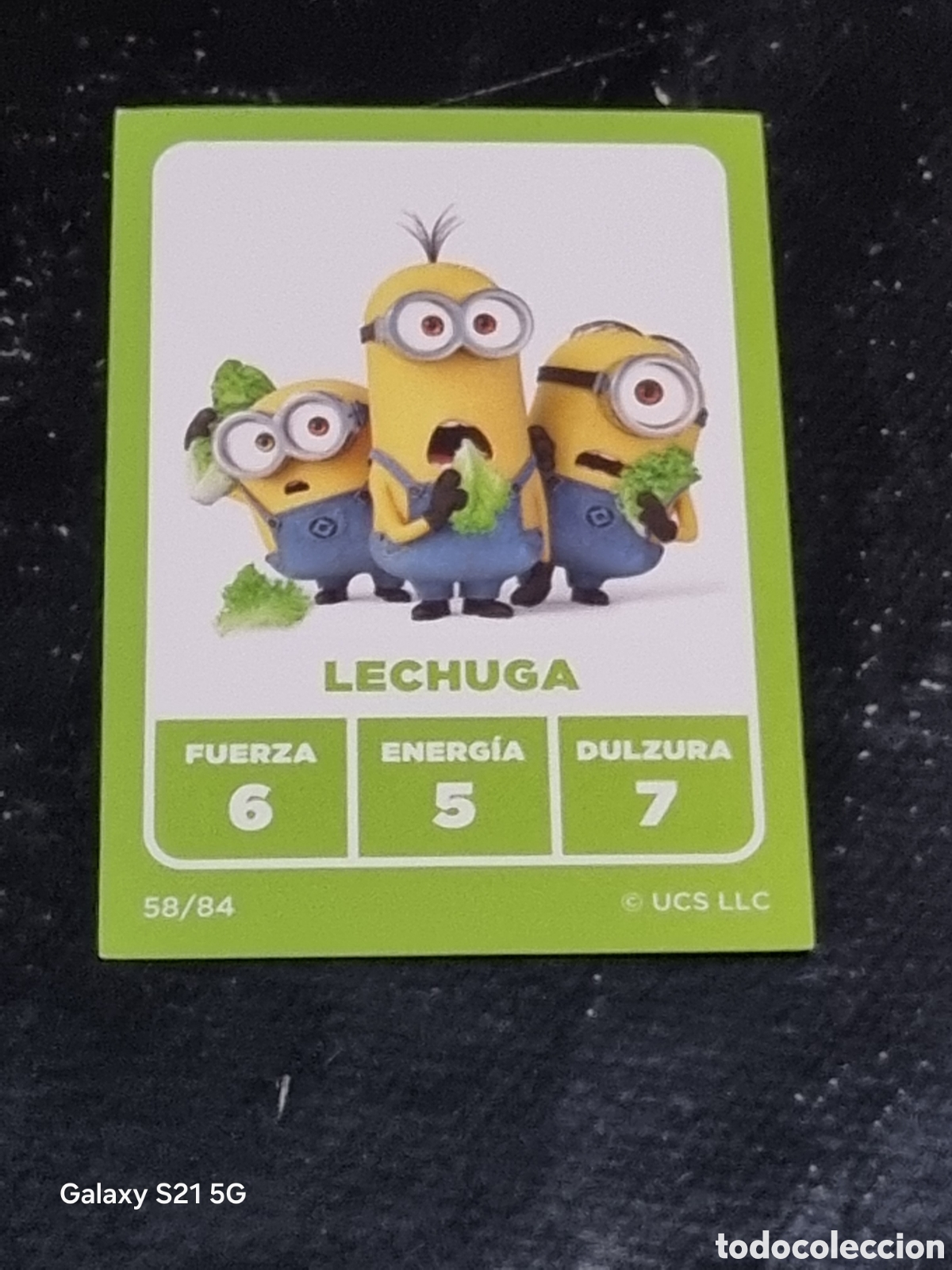 Sammelkarten: 58 - CARTA MINIONS LECHUGA MARKET MANIA CARREFOUR 2023
